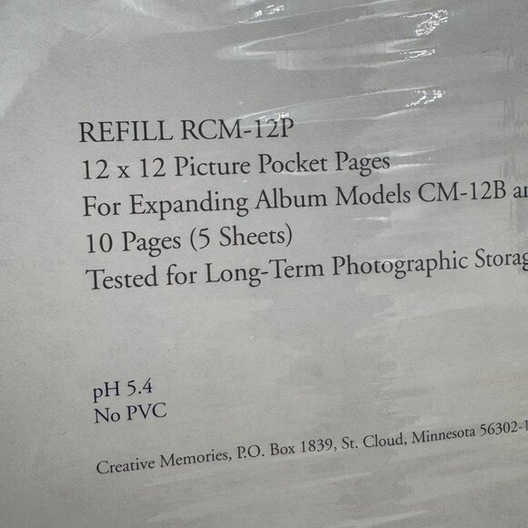Creative Memories Collection Refill RCM-12P 12x12” Scrapbook 5 Sheets - Picture 2 of 4